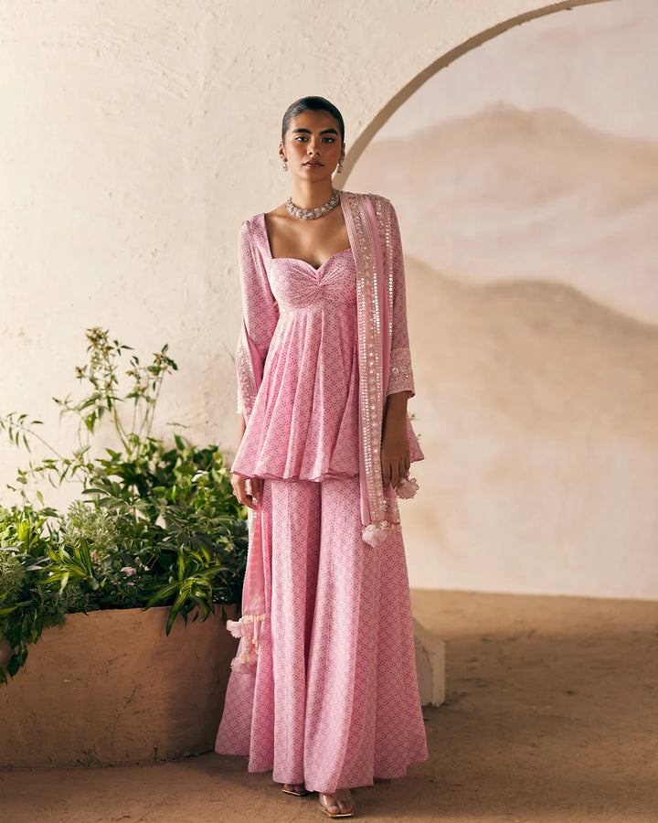 Komal Pandey in peony paradise sharara