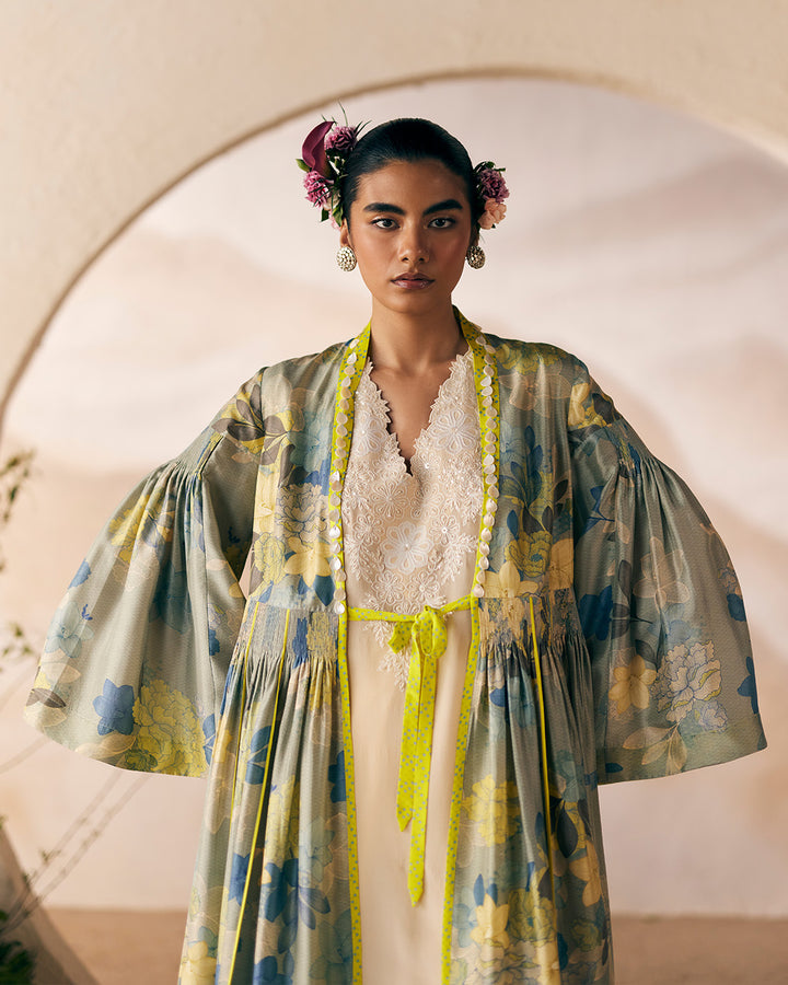 NIMU KOS JACKET & MOON CLAY DHOTI SET