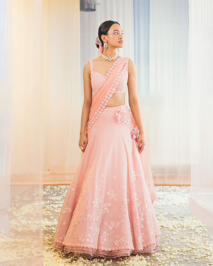 CRYSTAL ROSE  LEHENGA SET (WCLH03)