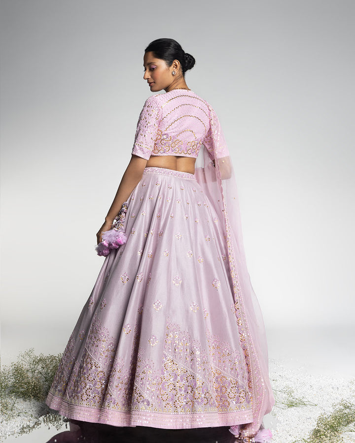 LILAC LAVENDER LEHENGA SET  (MZLH04)