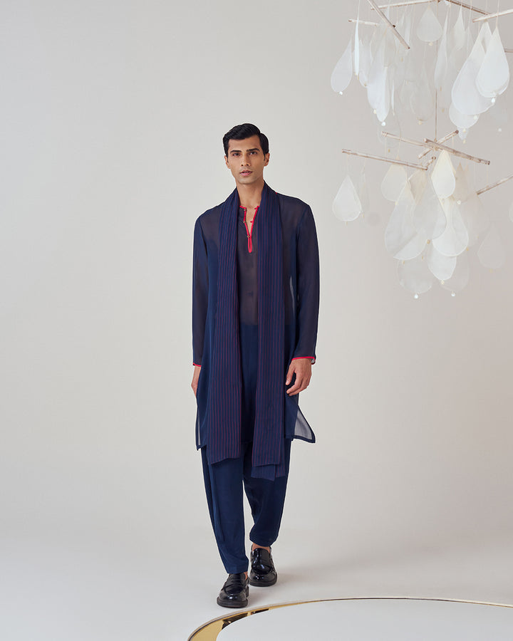 Silk Chiffon Translucent Kurta Set (MZ MW KT 07)