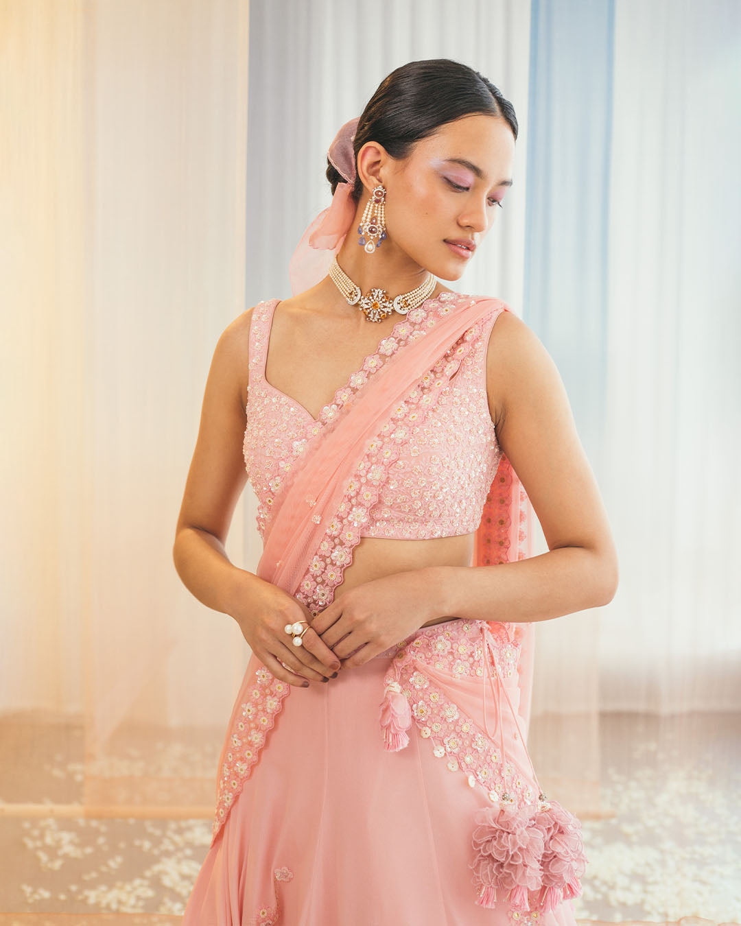 CRYSTAL ROSE  LEHENGA SET (WCLH03)