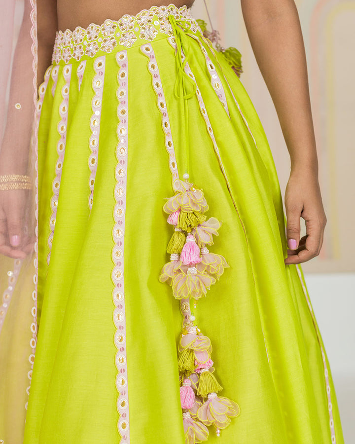 Spring Green Lehenga Set (JNPL 08)