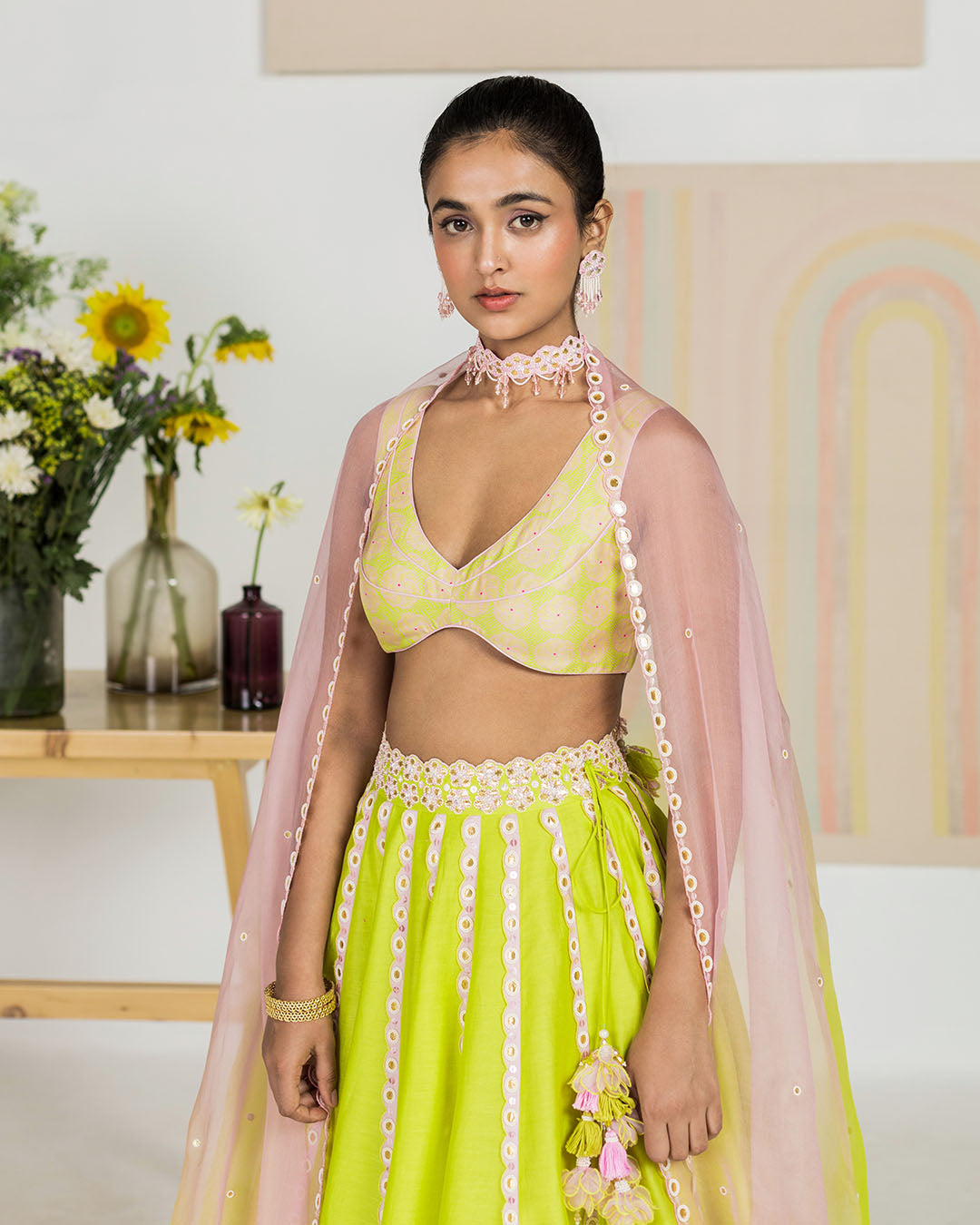Spring Green Lehenga Set (JNPL 08)