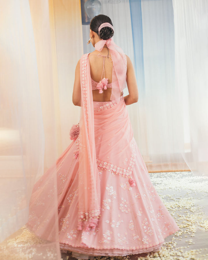 CRYSTAL ROSE  LEHENGA SET (WCLH03)