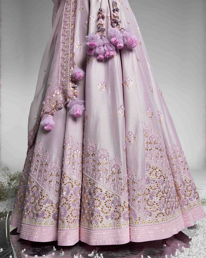 LILAC LAVENDER LEHENGA SET  (MZLH04)