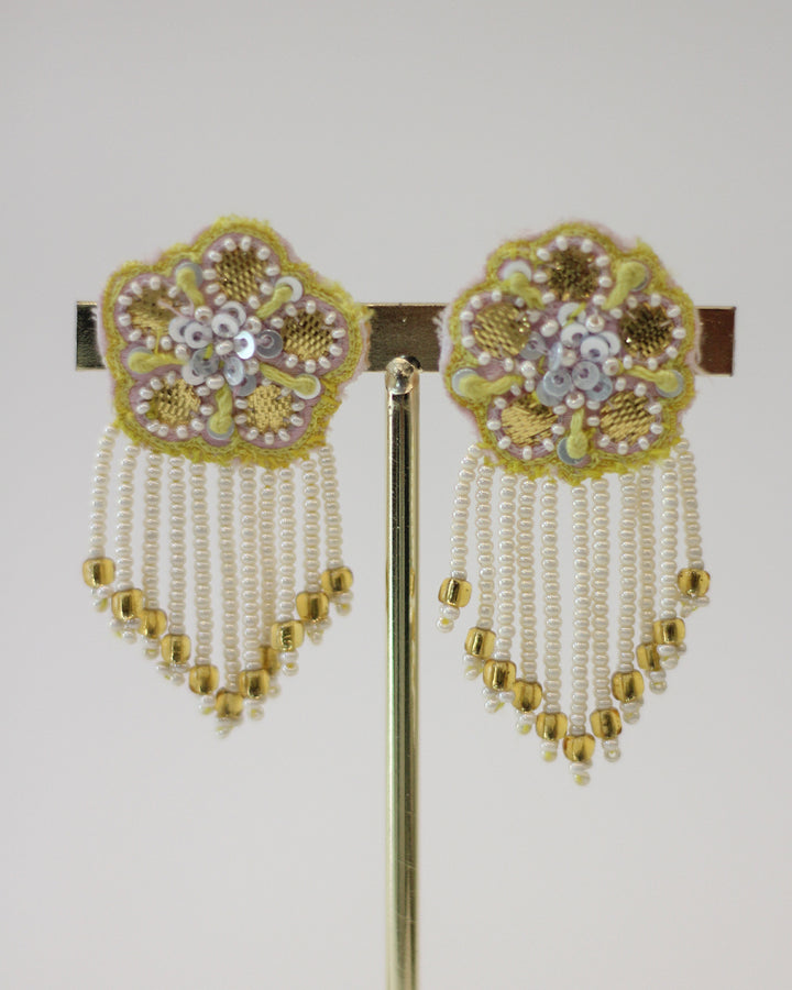 SPRING GREEN GOTA EARRINGS