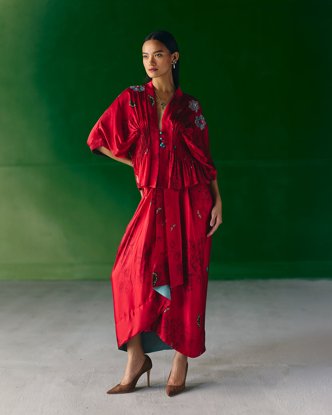ELARA DRAPE SKIRT ( MZ HP 17 )