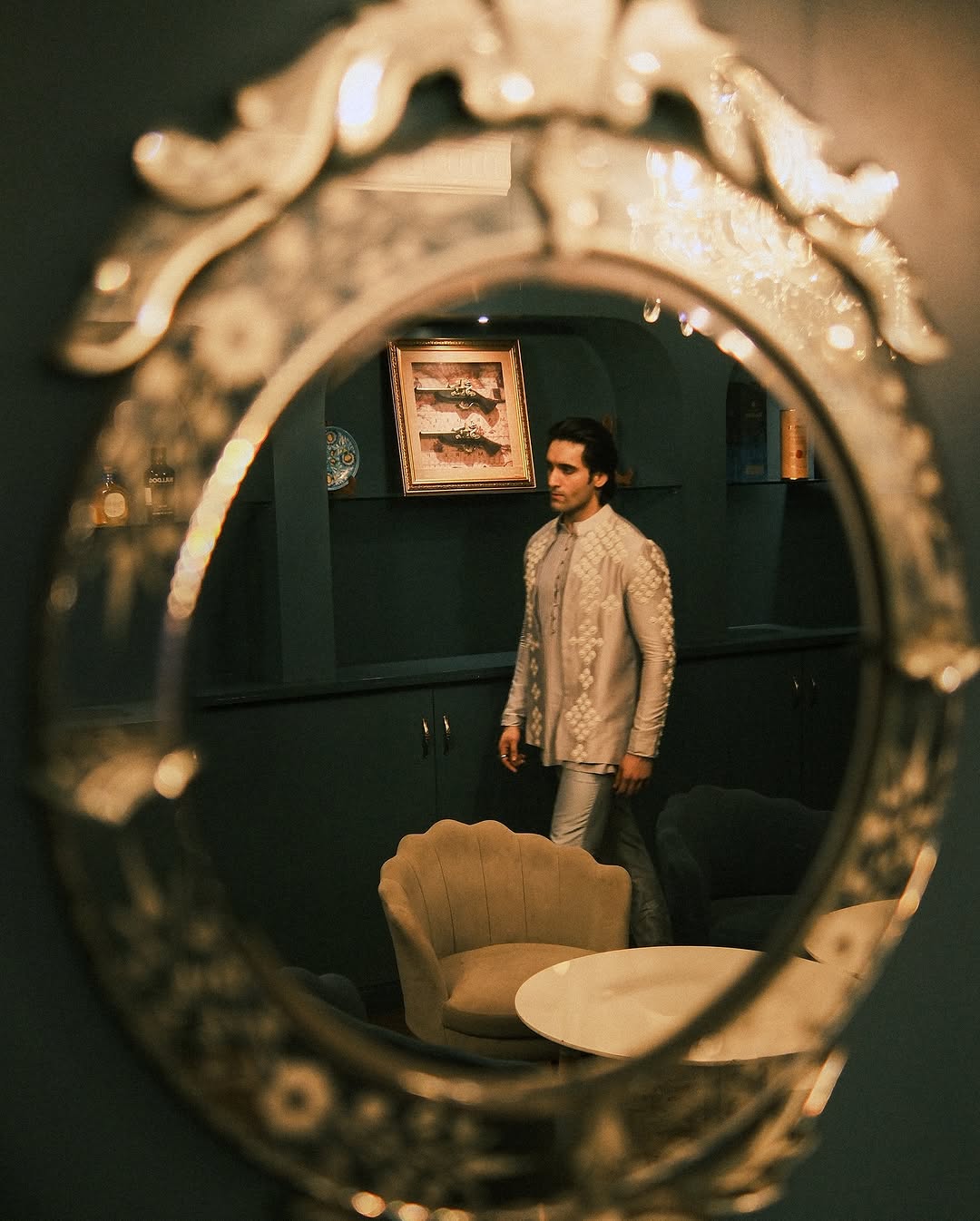 YASH KATYAL IN NARCISSUS LIGHT JACKET AND KURTA SET
