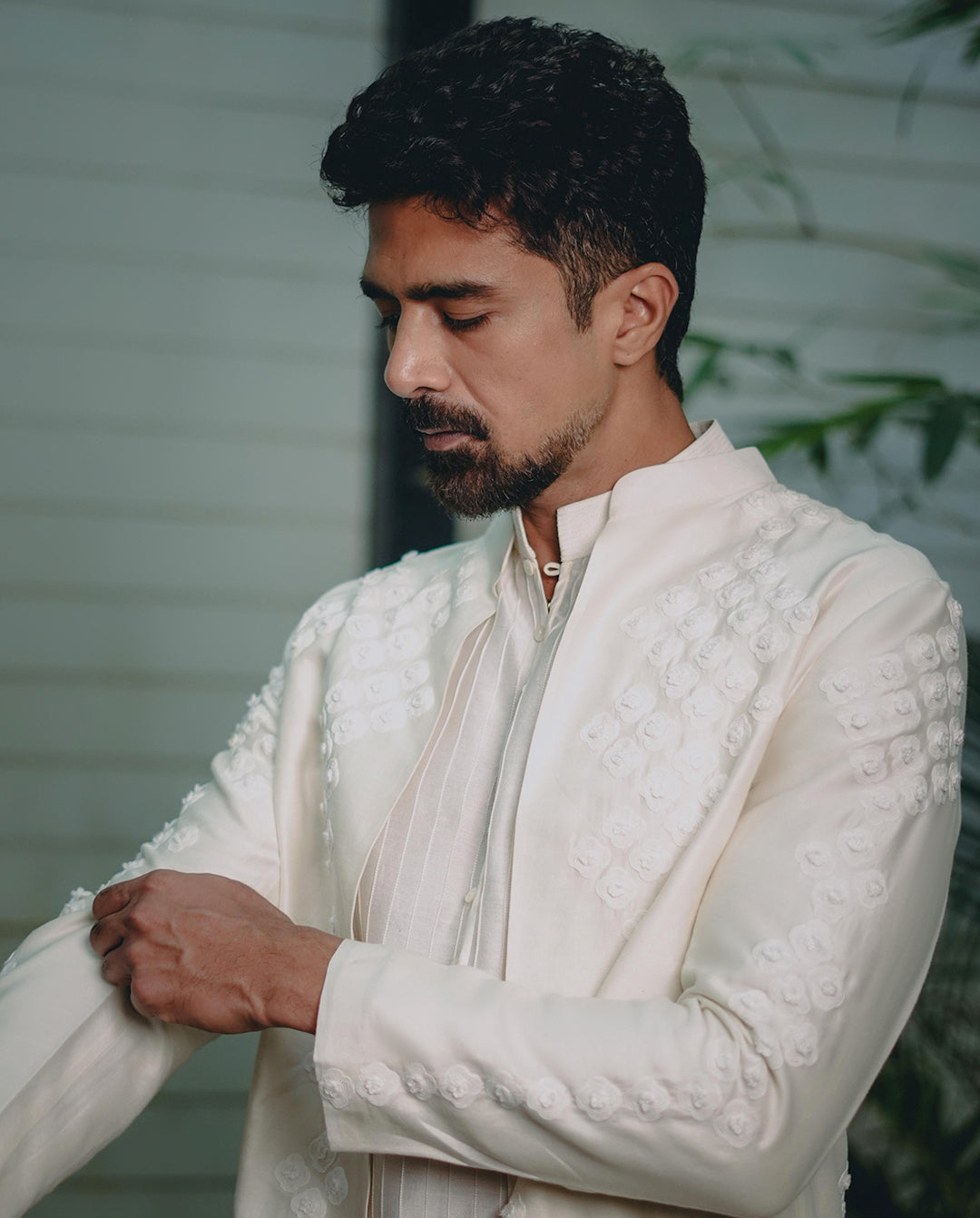 Saqib Saleem in Narcissus Light Jacket Set