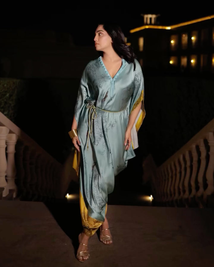 Shrima Rai in HEART WING KAFTAN DRESS