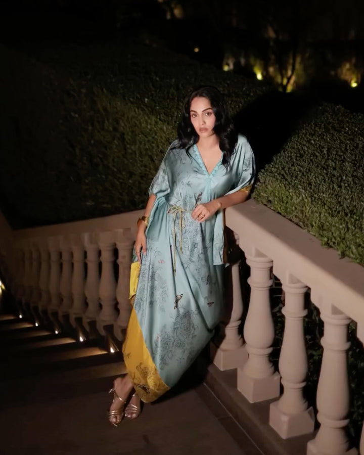 Shrima Rai in HEART WING KAFTAN DRESS
