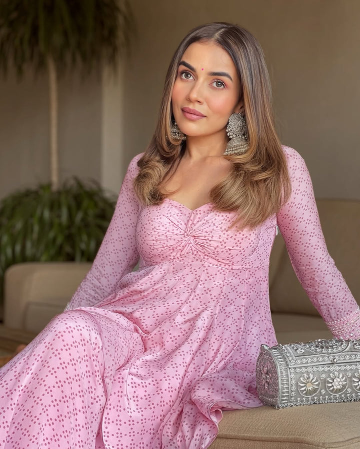 Komal Pandey in peony paradise sharara