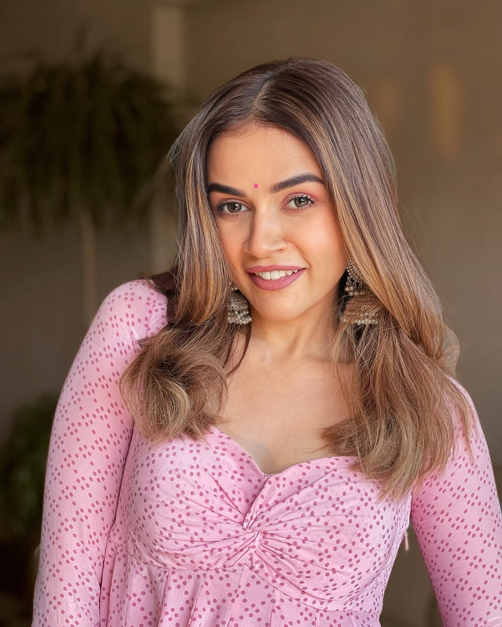 Komal Pandey in peony paradise sharara