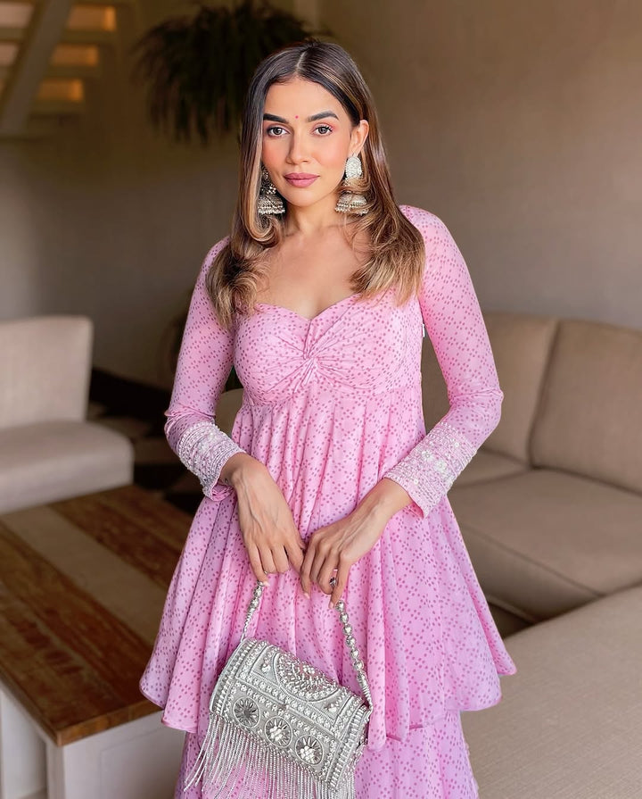 Komal Pandey in peony paradise sharara