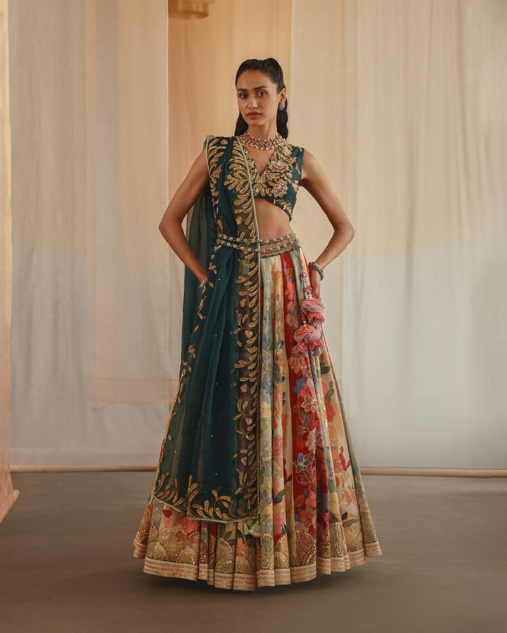 Midnight Mirage Lehenga Set ( MSP 09B )