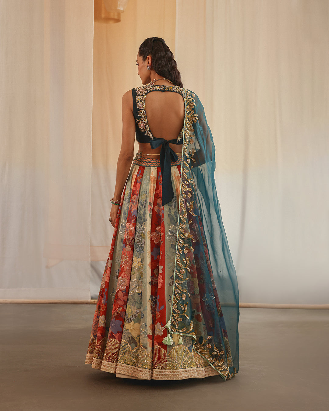 Midnight Mirage Lehenga Set ( MSP 09B )