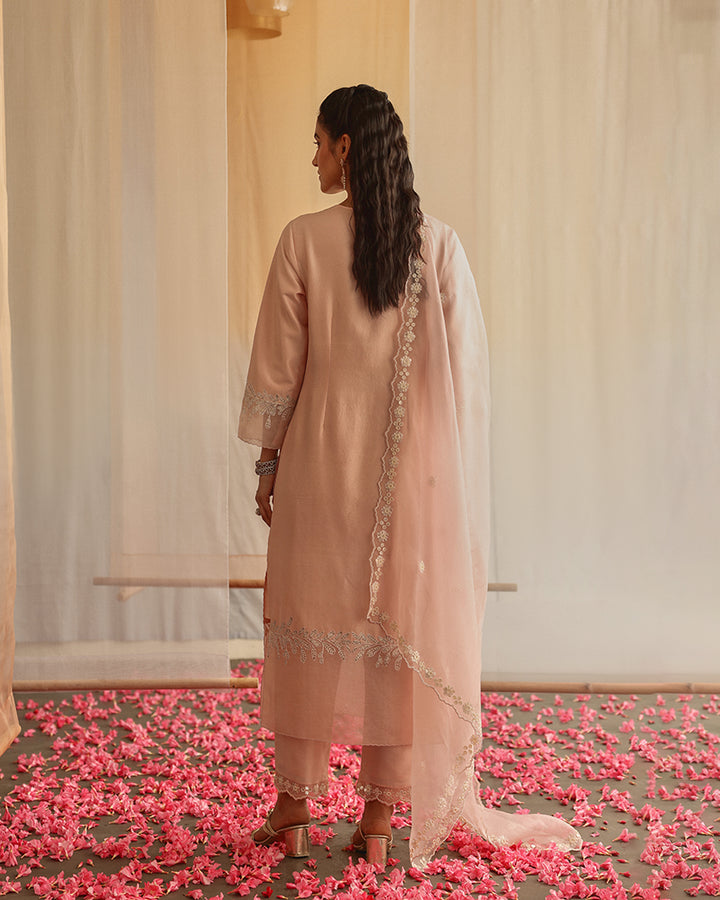 FROSTED PINK KURTA SET (MSP 38)