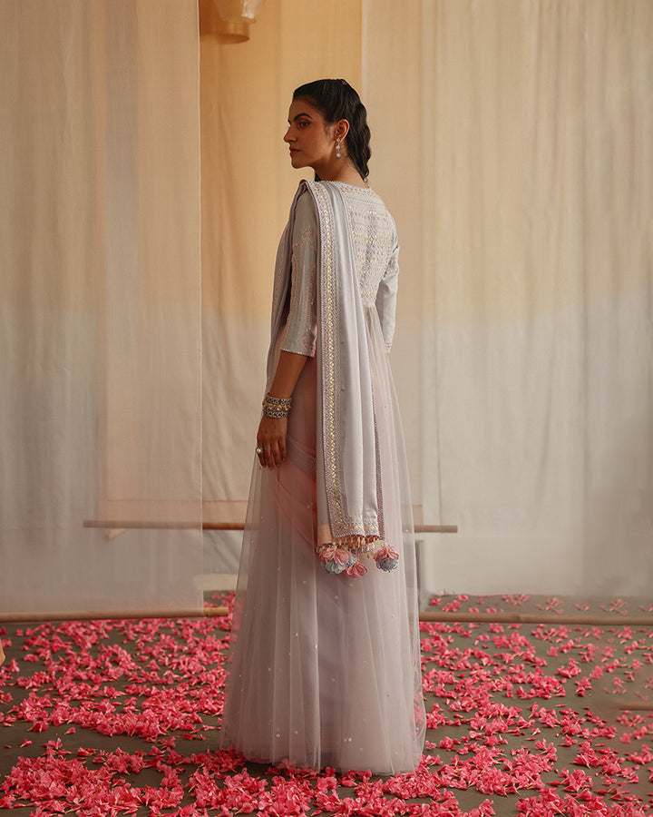 TWILGHT OMBRE SARI SET (MZ SR 08)